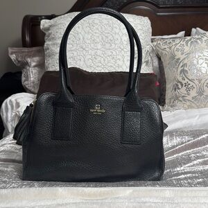 Kate Spade Black Satchel Structured Leather